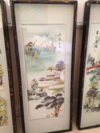 Beautiful Antique Chinese Works (4 Seasons) 32x12