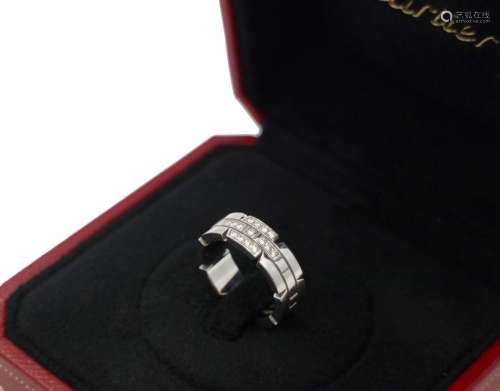 Cartier Tank ring in white gold and diamonds