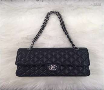 Chanel Cavier Quited Medium Double Flap Black