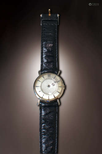 60年代  積架18K白金可上鍊腕錶