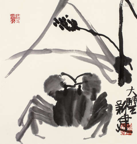 朱新建（1953～2014） 秋趣图 镜心 水墨纸本
