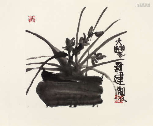 朱新建（1953～2014） 兰香图 镜心 水墨纸本