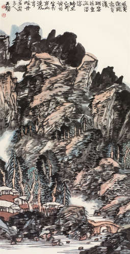 王镛（b.1948） 秋山图 镜心 设色纸本