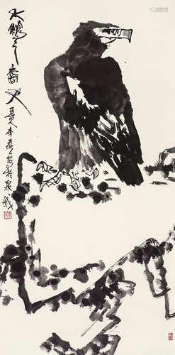 李燕（b.1943） 大鹏之裔 立轴 水墨纸本