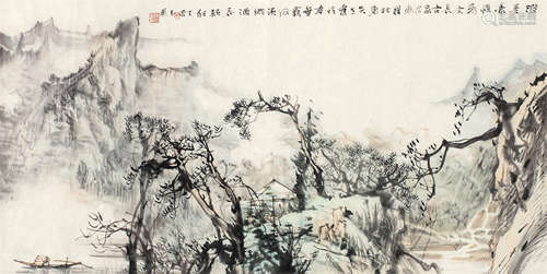 陈玉圃（b.1946） 观山图 镜心 设色纸本