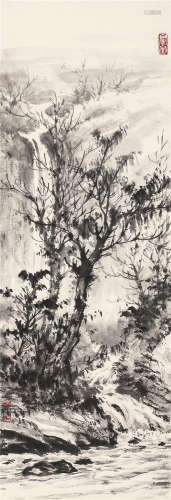 黄君璧（1898～1991） 林泉高致 镜心 水墨纸本