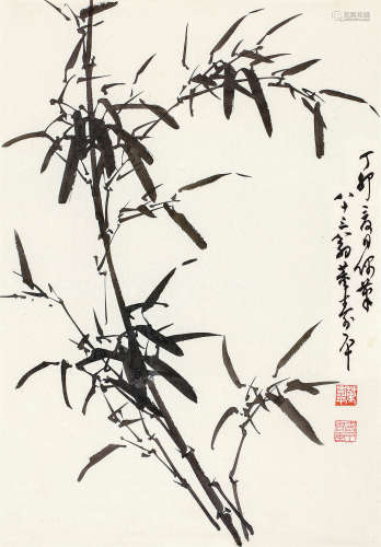 董寿平（1904～1997） 墨竹 镜心 水墨纸本
