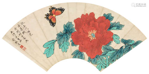 俞致贞（1915～1995） 蝶恋花 镜心 设色纸本