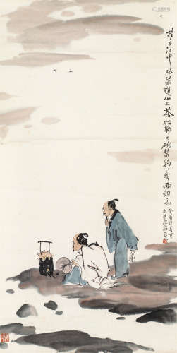 亚明（1924～2002） 扬子江中 镜心 设色纸本