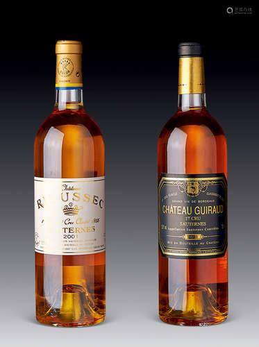 2001 Chateau Guiraud， Sauternes， France/750 ML  2001 Chateau Rieussec， Sauternes， France/750 ML