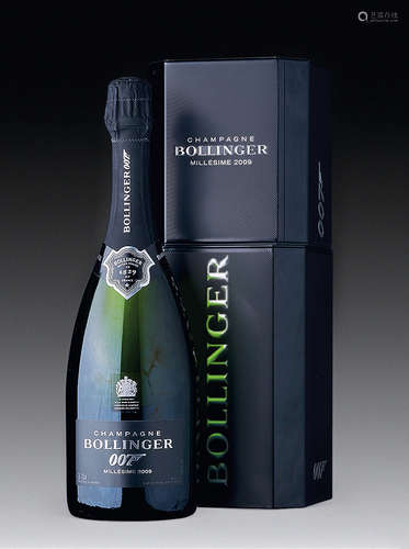 2009 BOLLINGER LA GRANDE ANNEE BRUT JAMES BOND 007 EDITION， CHAMPAGNE， FRANCE/750 ML