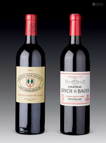 2011 Chateau Pavie Macquin， Saint-Emilion Grand Cru， France/750 ML  2011 Chateau Lynch-Bages， Pauillac， France/750 ML