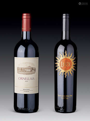 2011 Ornellaia Bolgheri Superiore， Tuscany， Italy/750 ML  2011 Luce della Vite ‘Luce’ Toscana IGT， Tuscany， Italy/750 ML