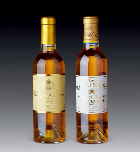 2001 Chateau Suduiraut， Sauternes， France/375 ML  2001 Chateau Rieussec， Sauternes， France/375 ML