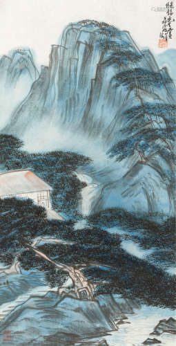 林风眠（1900～1991） 松风幽林 镜框 设色纸本