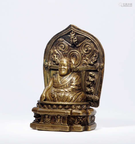 14世纪 铜帕木竹巴像