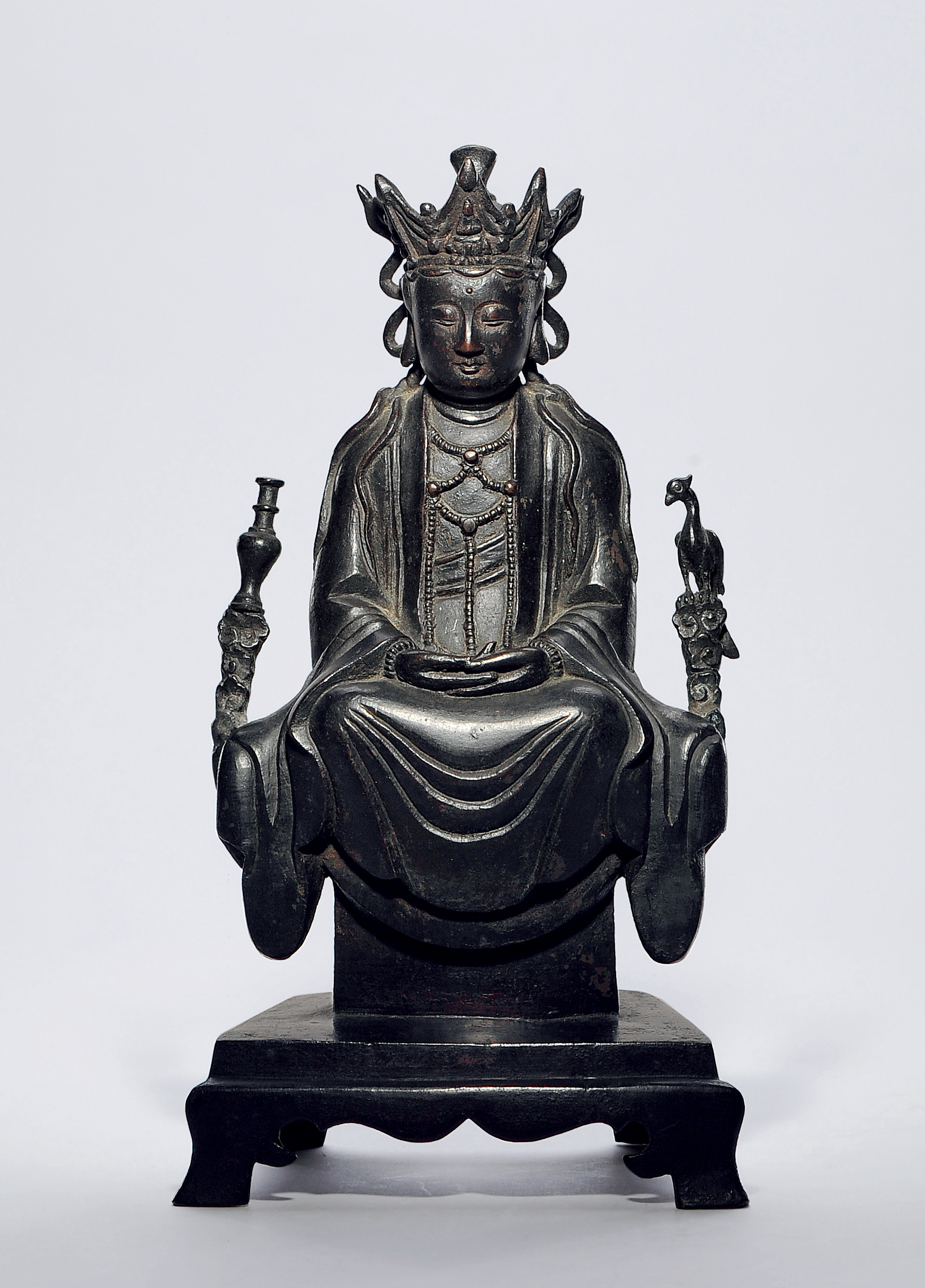 观音像，古銅製，時代物，高63cm，重8000克。 レビュー高評価の商品！ 观音像，古銅製，時代物，高63cm，重