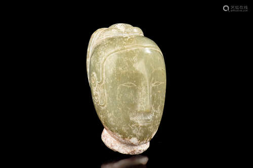 CELADON JADE CARVED ORNAMENT