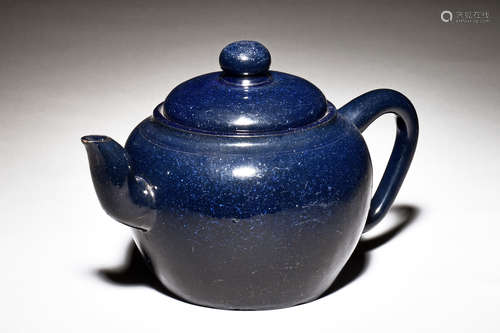 BLUE GLAZED TEAPOT