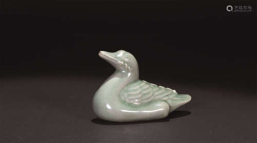 10-11世纪 高丽青釉鸭型水滴