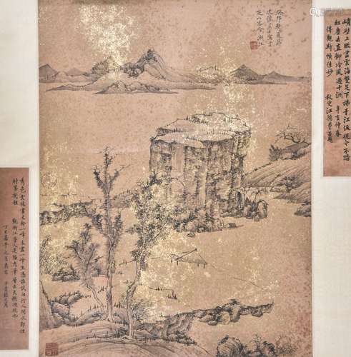 渐江 山水 纸本立轴