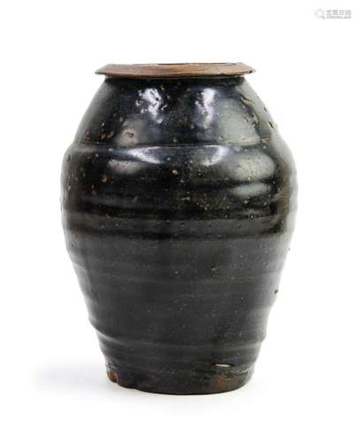 KOREAN BLACK GLAZED JAR韓國 黑釉罐