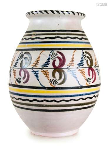 PAINTED POTTERY JAR