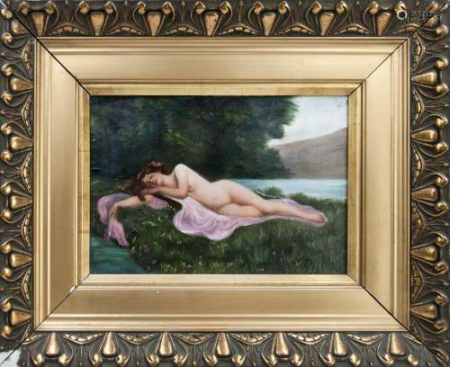 PAINTING OF FEMALE NUDE RESTING