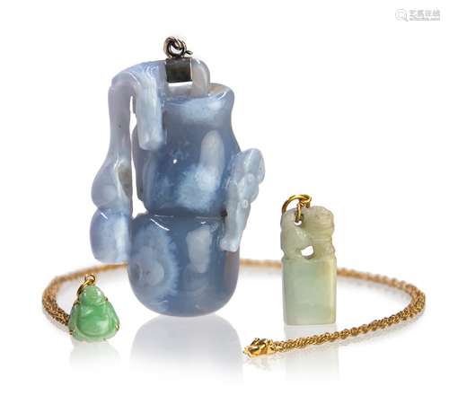 JADE AND AGATE JEWELRY GROUP玉器瑪瑙一組