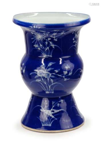 ZUN FORM BLUE FLOWERS VASE藍釉花瓶