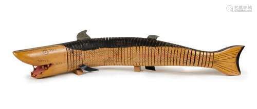 CARVED WOOD SHARK