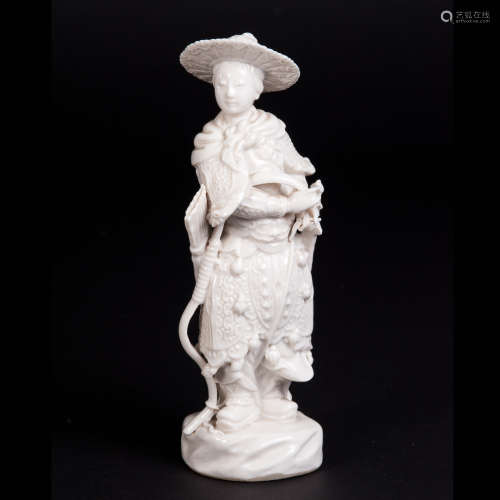 白瓷木兰从军塑像