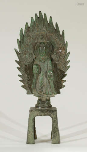 \\CH Archaic Bronze Mandala of a Buddhist figure