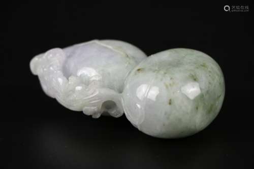 Chinese Jadeite Carved Gourd Shape Carving