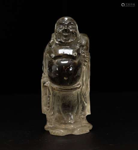 Chinese Carved Crystal Buddha