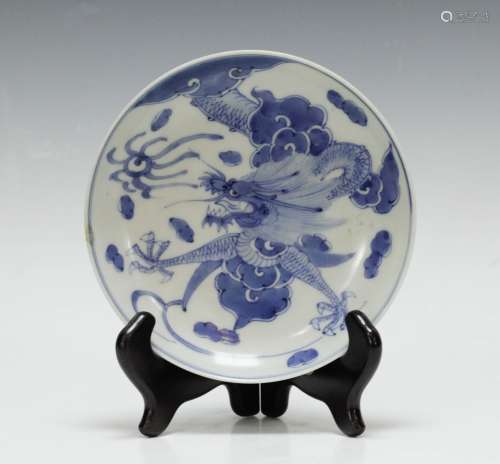 Chinese Blue/White Porcelain Plate