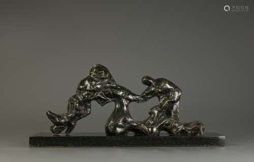 Bronze Sculpture Abstract Object by 