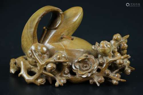 19th C. Boxwood Carved of Nobleman