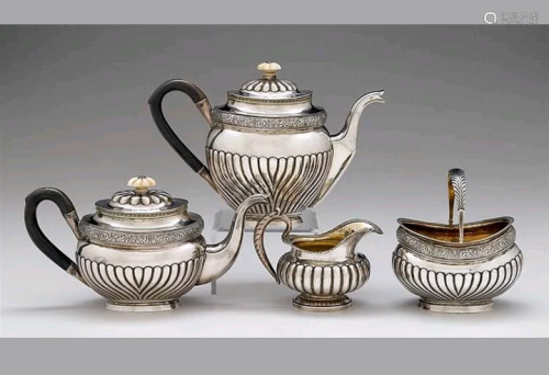 19C Russian Coffee/Tea Service 1832