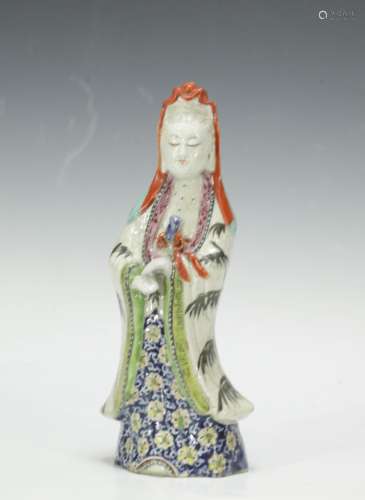 Qing Dynasty Famille Rose Porcelain GuanYin
