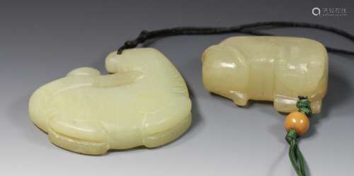 Two of Chinese Jade Pendants