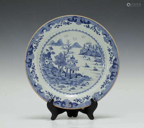 Chinese Blue/White Porcelain Plate