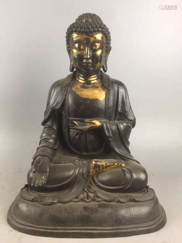 Chinese Gilt Bronze Buddha