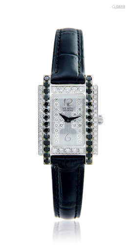 THE ROYAL DIAMOND 18K白金镶钻石石英机芯女装皮带腕表