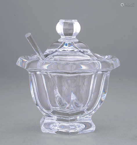 法国baccarat水晶玻璃盖碗