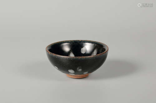 Chinese black glazed pottery bowl.