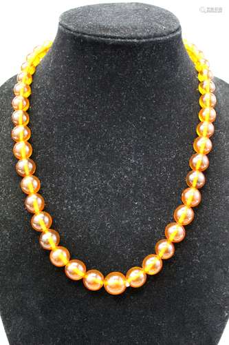 Amber necklace.