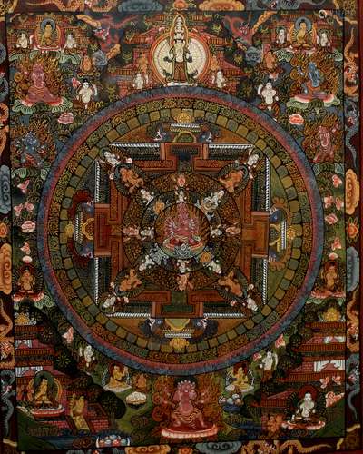 Tibetan thangka.