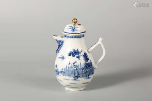 Chinese blue and white porcelain teapot.