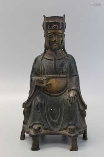 Antique Chinese bronze immortal.
